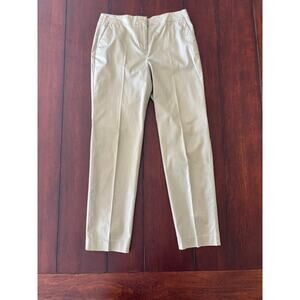 Talbots Size 8 Cotton Pants Olive Green